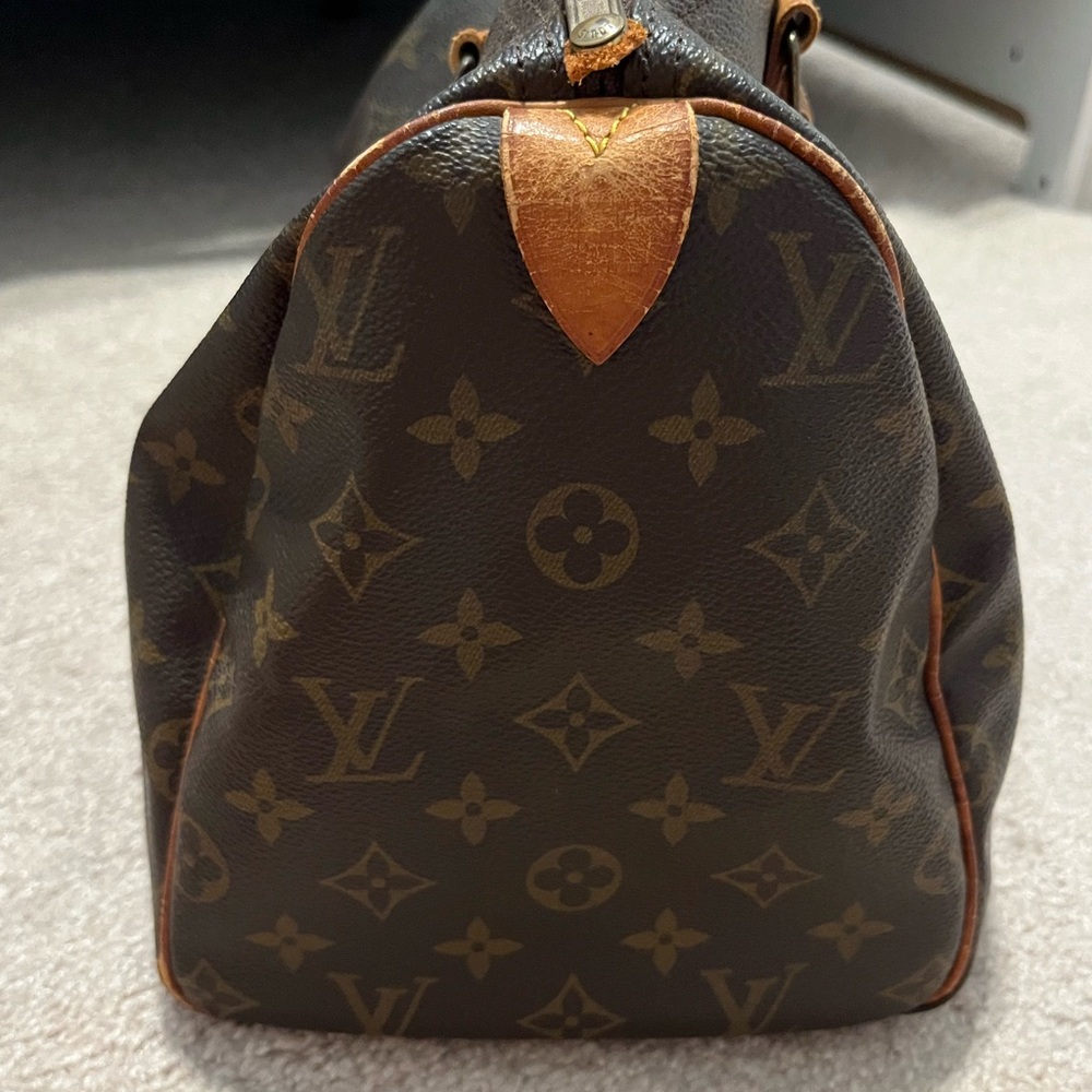 SOLD AUTHENTIC Louis Vuitton Brown Monogram Speedy 30 - Picture 7 of 15